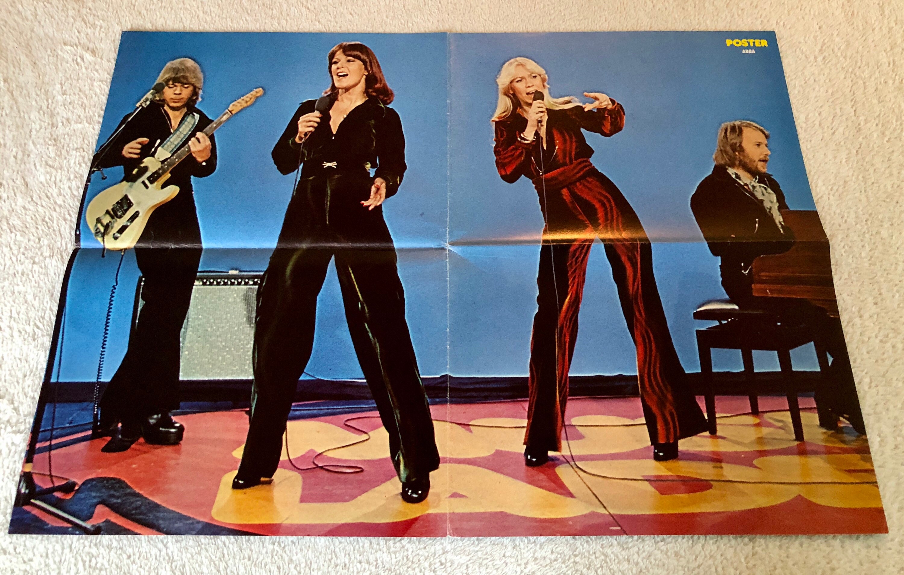 ABBA Poster 1976 Revista sueca cartel 1970 Bjorn Ulvaeus Etsy