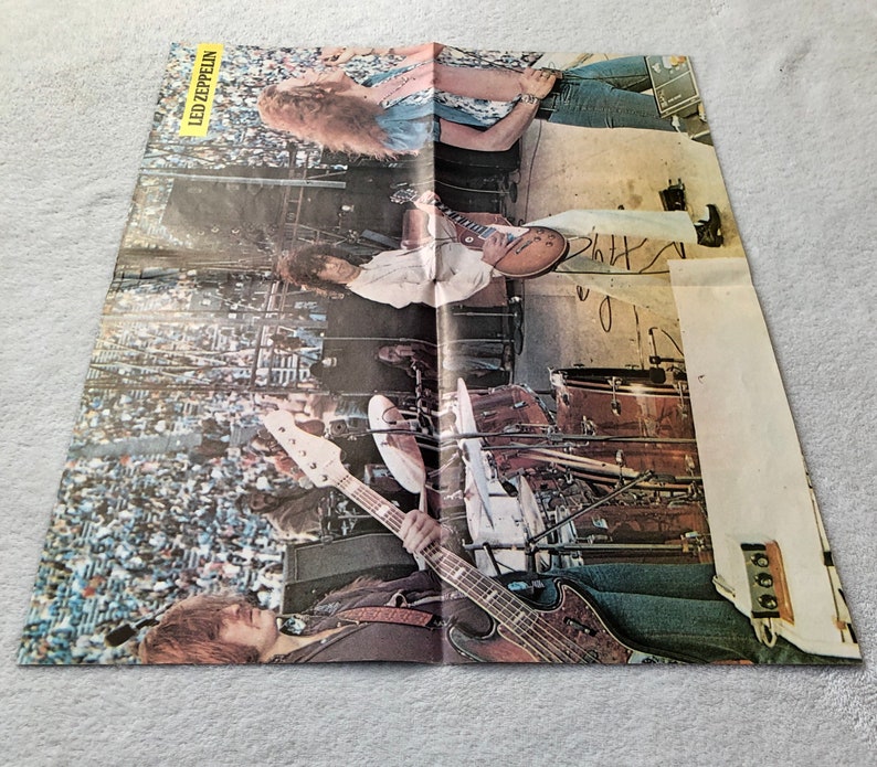 Led Zeppelin 1973 Robert Plant Jimmy Page Poster Swedish | Etsy
