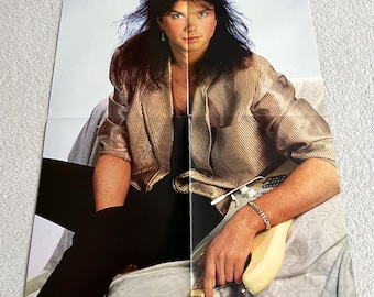 John Norum 1986 Europa Poster svedese Rivista musicale OKEJ Anni '80 Vintage Raro