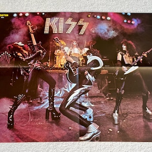 KISS Alive I Poster 1975 Swedish Poster Music Magazine 1970s Gene
