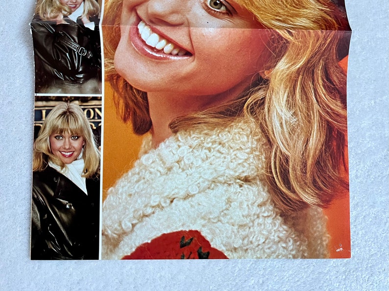 Olivia Newton John Poster 1979 ONJ Grease Swedish Poster Music Magazine 1970s Vintage Rare image 4