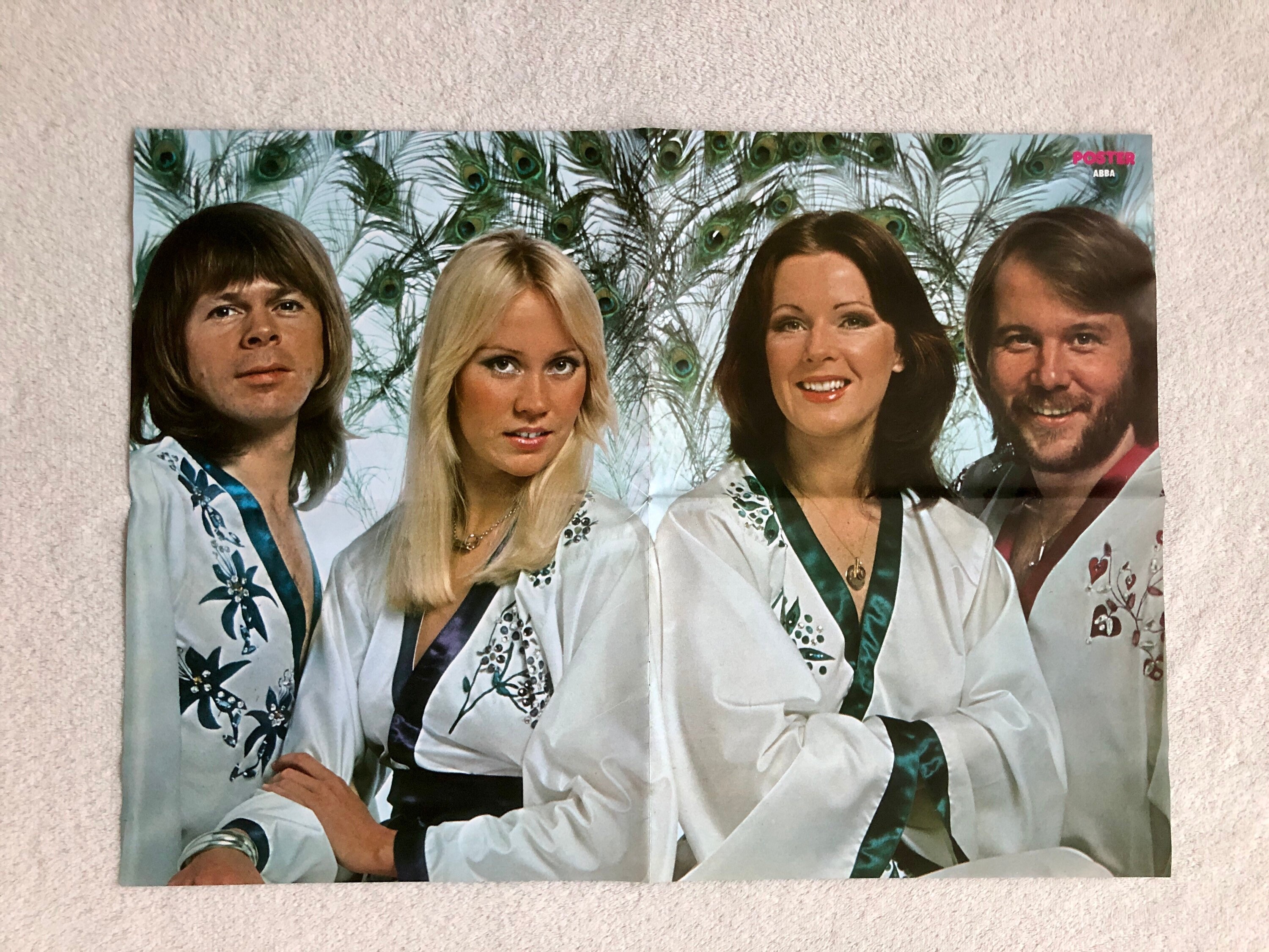 ABBA Poster 1976 Swedish Poster Magazine 1970s Björn Ulvaeus - Etsy