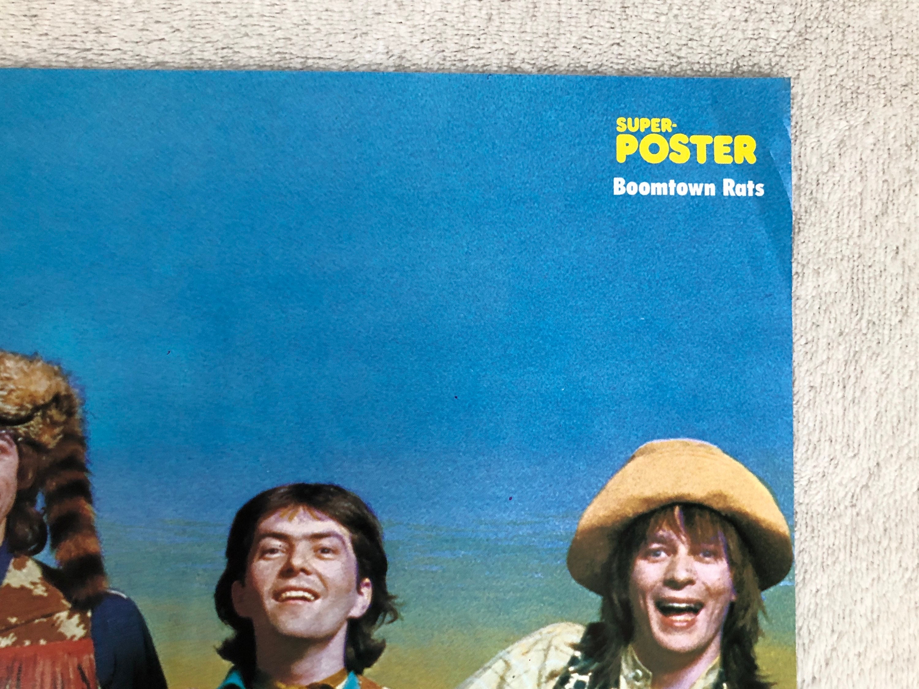 Boomtown Rats Poster 1979 Bob Geldof Swedish Poster Magazine 1970s ...