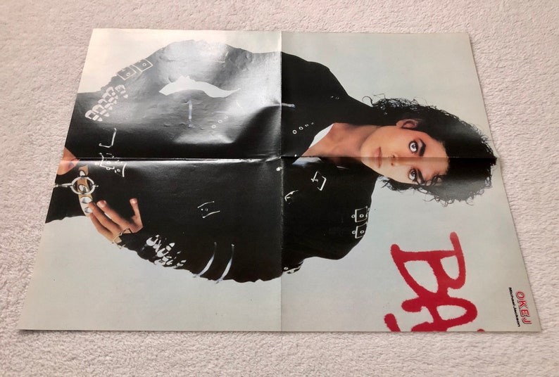 Michael Jackson 1987 BAD Swedish Poster Magazine OKEJ 1980s Vintage Rare image 3