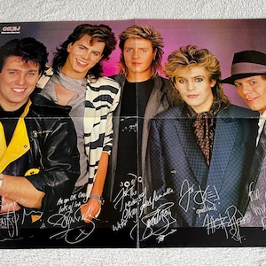 Duran Duran 1984 Taylor Le Bon Rhodes Swedish Poster Music Magazine OKEJ 1980s Vintage Rare