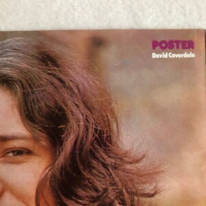 David Coverdale 1974 Deep Purple Swedish Poster Magazine 1970s Vintage Mega Rare image 3