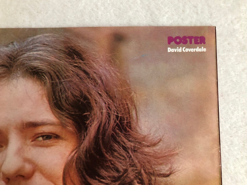 David Coverdale 1974 Deep Purple Swedish Poster Magazine 1970s Vintage Mega Rare image 3