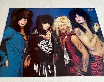 1980s Nikki Sixx Poster - Etsy