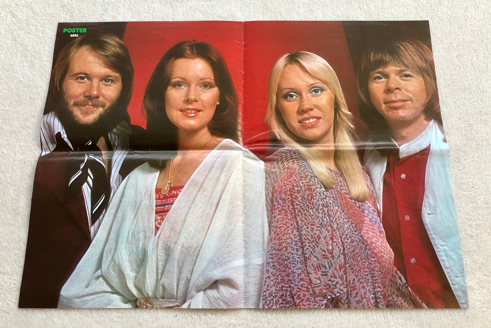 ABBA Poster 1976 Swedish Poster Magazine 1970s Björn Ulvaeus Etsy