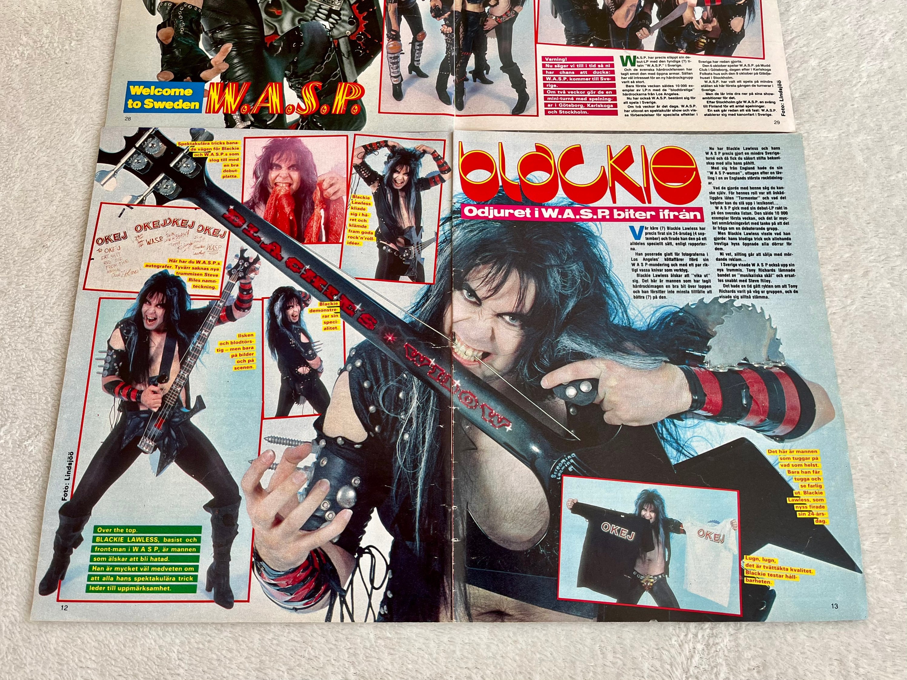 W.A.S.P. 1984 Clips Blackie Lawless Randy Piper Chris Holmes Tony