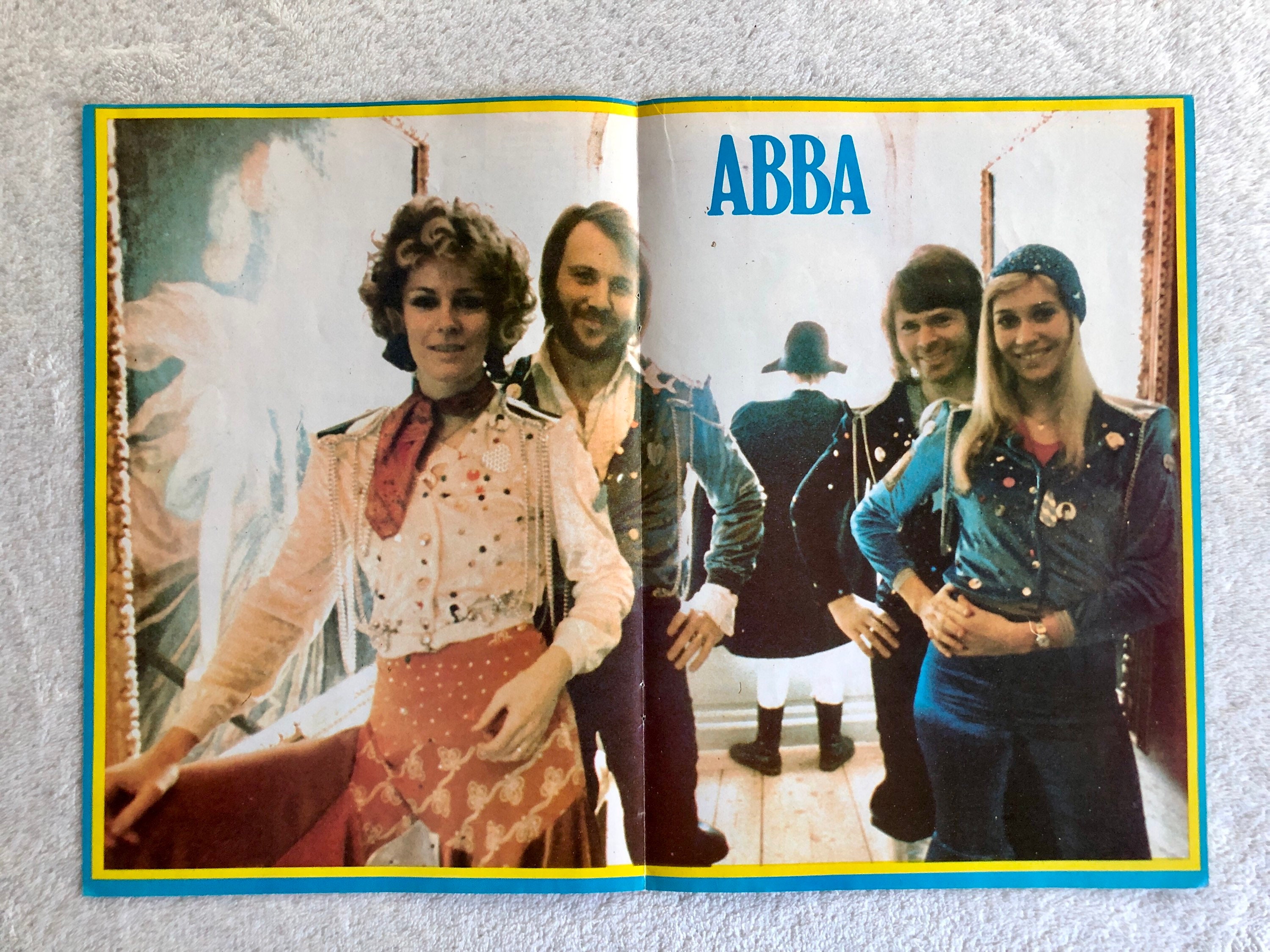 ABBA Poster 1974 Swedish GO Magazine 1970s Björn Ulvaeus Etsy UK