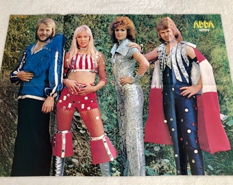 ABBA Poster 1974 Swedish Tiffany Magazine 1970s Björn Ulvaeus