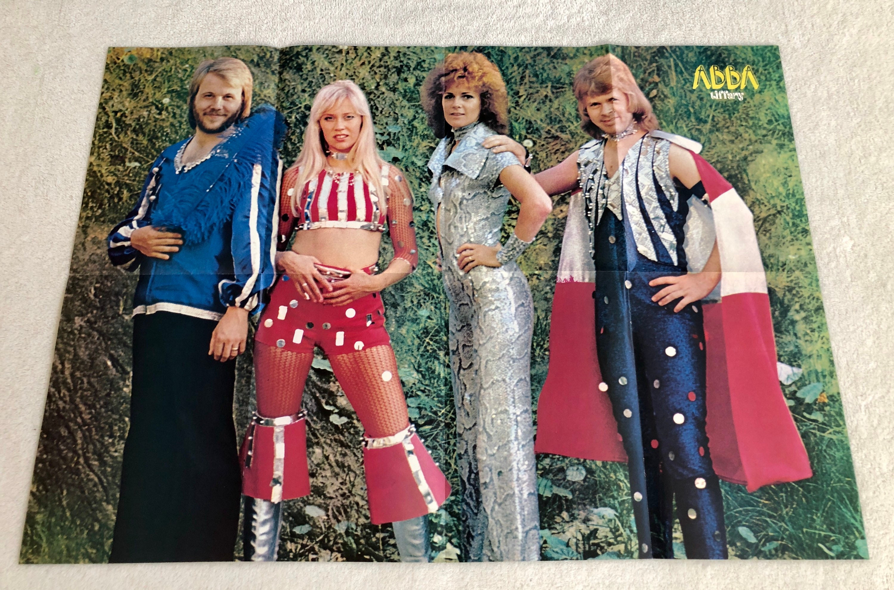 ABBA Poster 1974 Swedish Tiffany Magazine 1970s Björn Ulvaeus