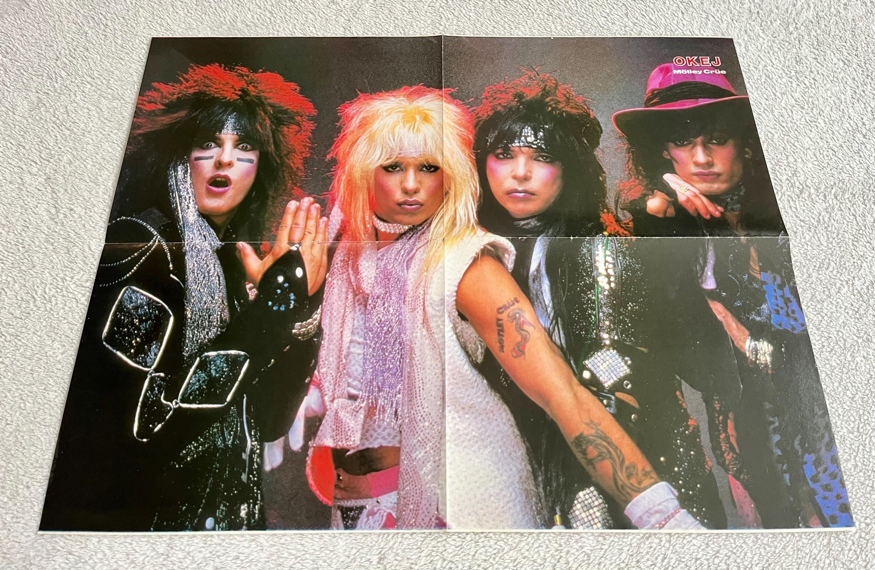 Mötley Crüe 1985 Tommy Lee Nikki Sixx Vince Neil Mick Mars Swedish