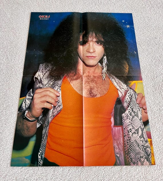 KISS 1984 Swedish Poster Music Magazine OKEJ 1980s Eric Carr Gene