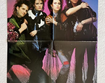 Alice Cooper 1987 Swedish Poster Music Magazine OKEJ 1980s Vintage