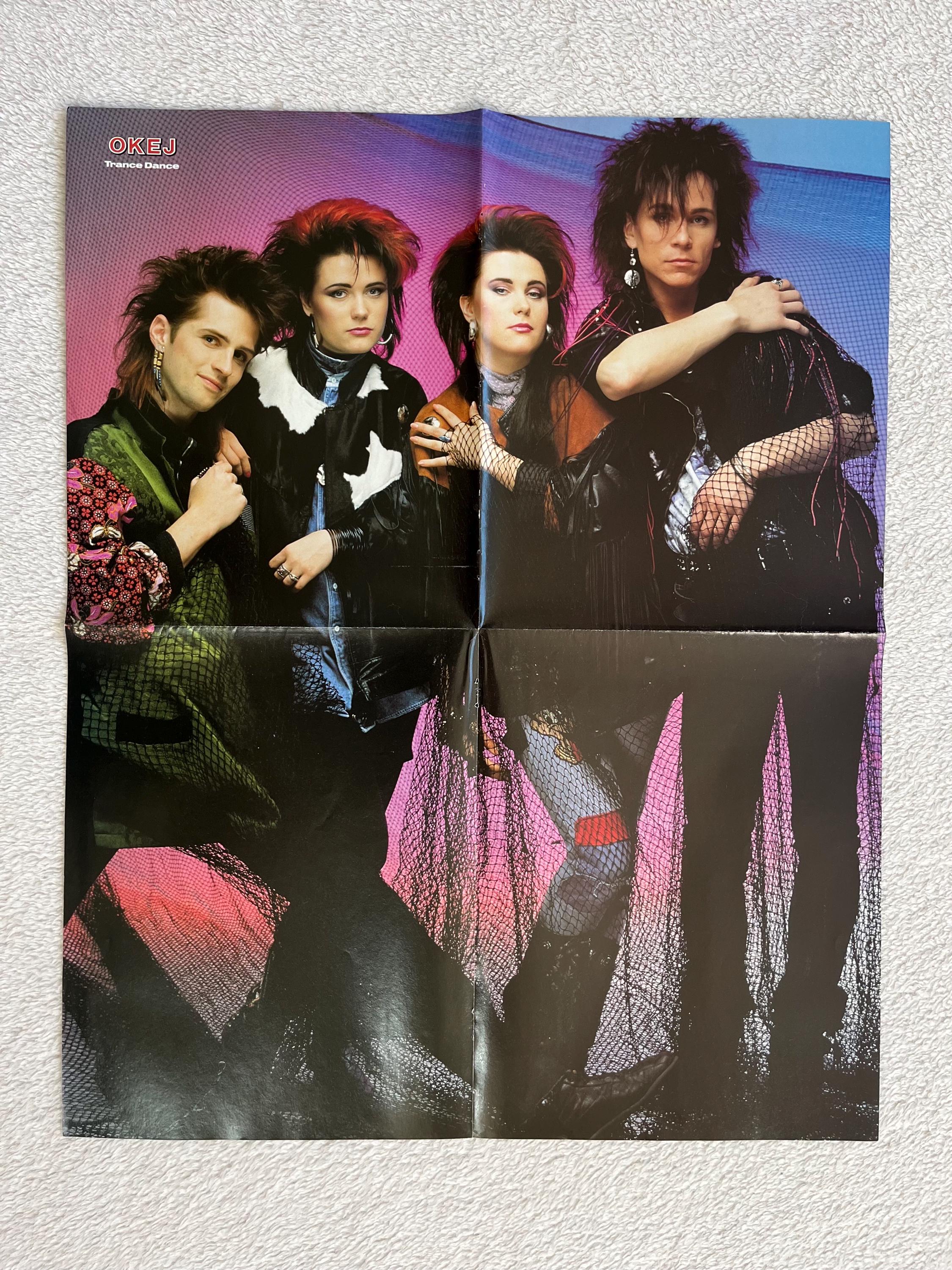 Alice Cooper 1987 Swedish Poster Music Magazine OKEJ 1980s Vintage