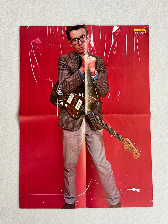 Elvis Costello Poster 1977 New Wave Punk Pub Rock Swedish Poster