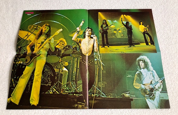 Queen Poster 1976 Live Swedish Poster Magazine 1970s Freddie