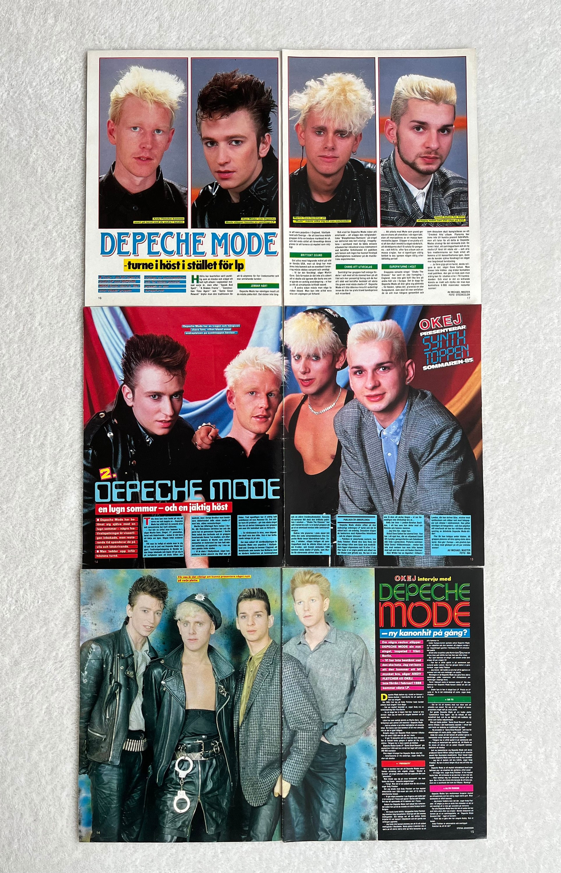 Depeche Mode 1985 Clips David Gahan Martin Gore Alan Wilder Andrew
