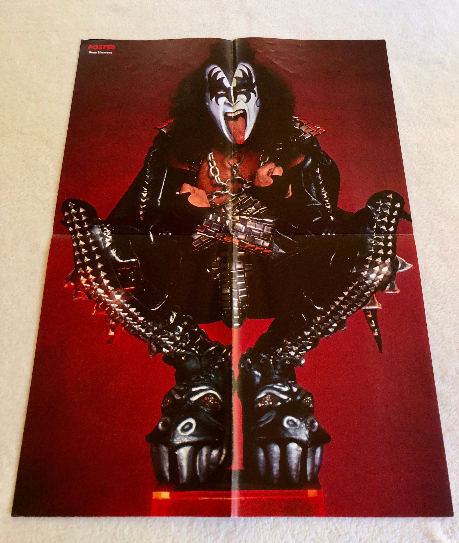 KISS Poster 1977 Love Gun Session Swedish Poster Magazine - Etsy
