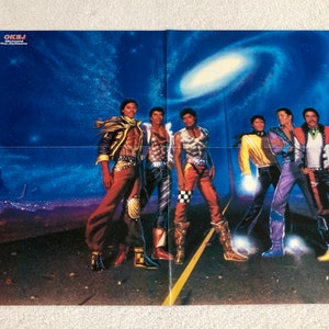 Michael Jackson The Jacksons Jackson 5 1984 Swedish Poster Music Magazine OKEJ 1980s Vintage Rare