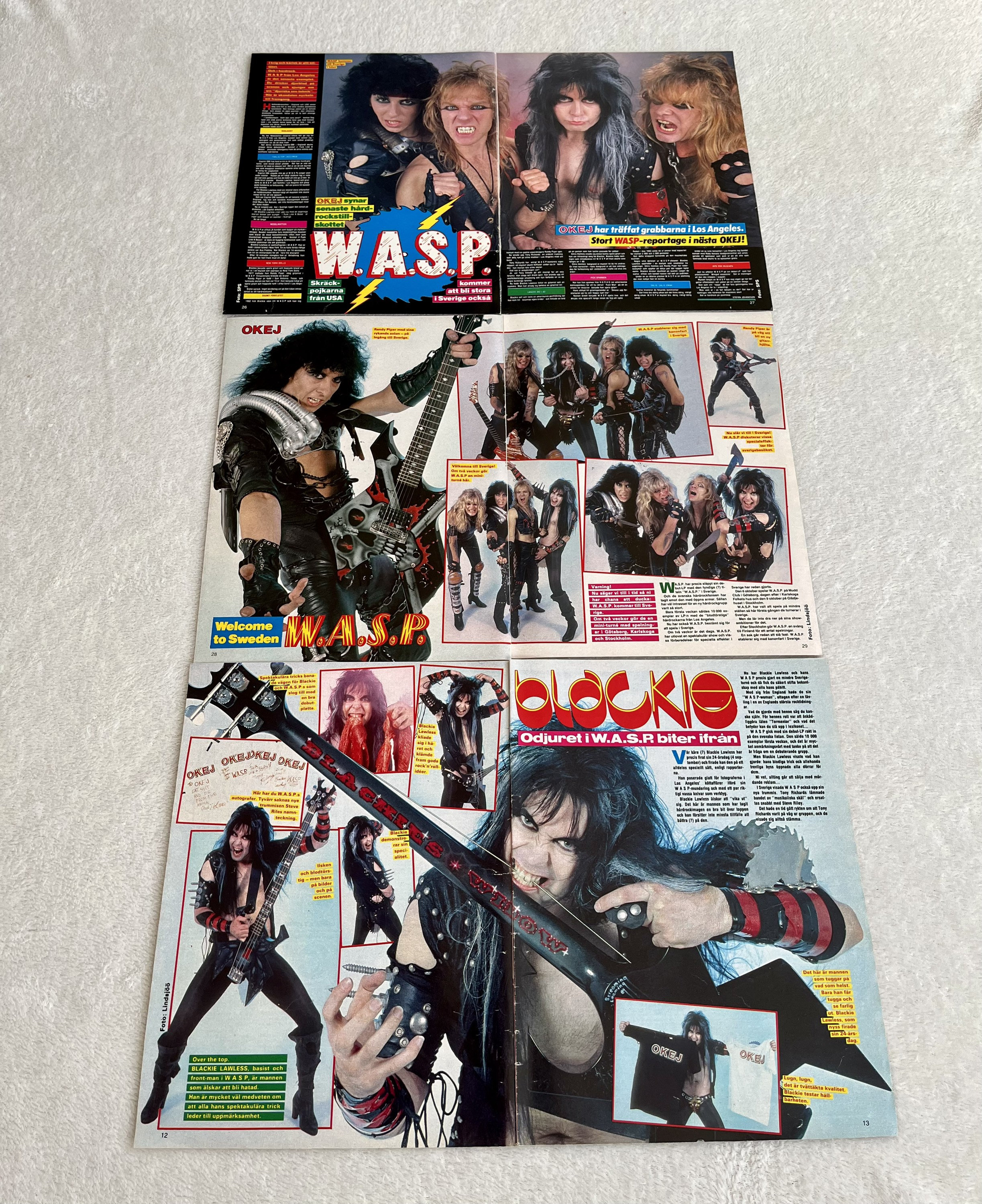 邦楽 Marvelos Cruelty cds + tape + magazines W.A.S.P. 1984 Clips Blackie Lawless Randy Piper Chris Holmes Tony