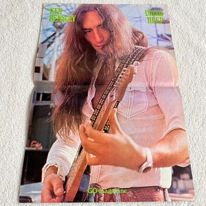 Ken Hensley Poster 1974 Uriah Heep Swedish Music Magazine GO 1970s Vintage Very Rare