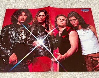 Van Halen 1978 Swedish Poster Music Magazine 1970s Vintage Rare David Lee Roth Eddie Van Halen