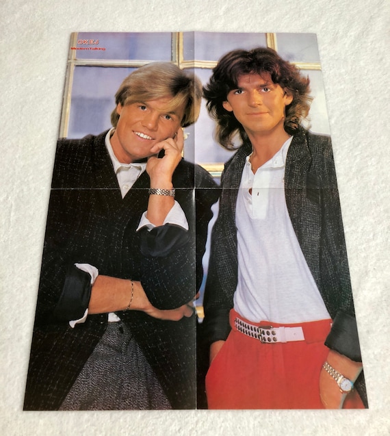 Modern Talking 1985 Swedish Poster Magazine OKEJ Thomas Anders
