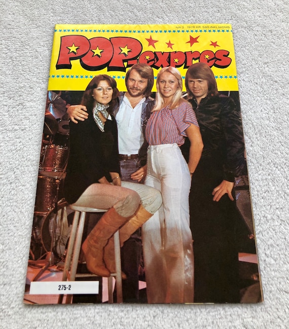 ABBA POP EXPRES Magazine 1976 Swedish Music Poster 1970s Björn