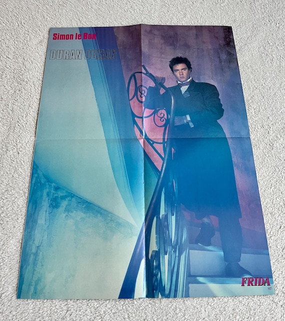 Duran Duran 1985 Simon Le Bon Swedish Poster Music Magazine Frida