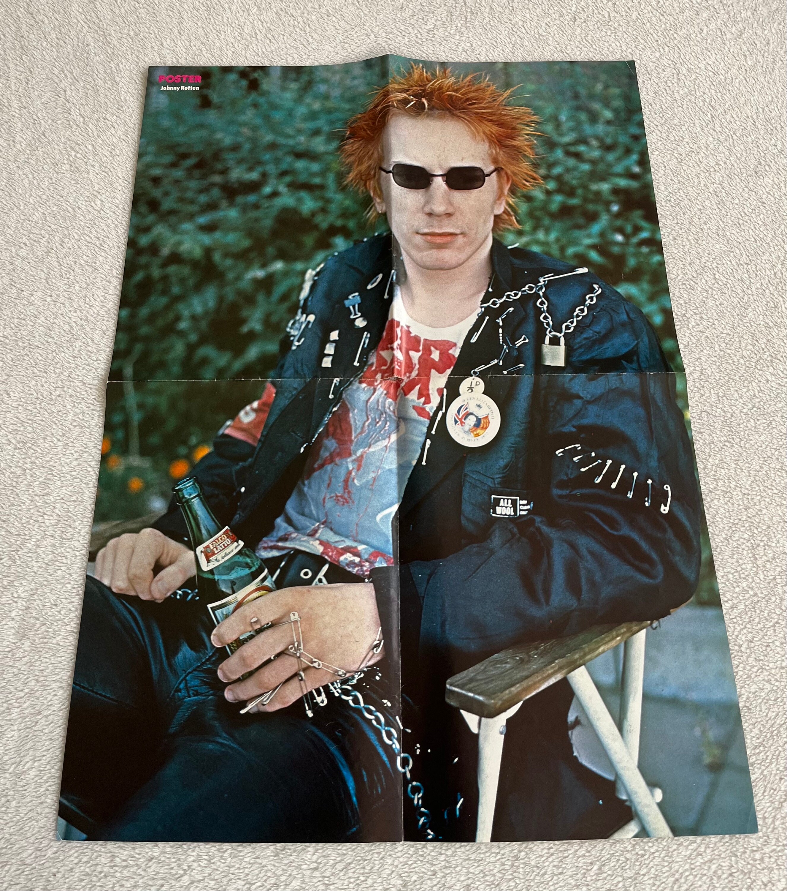 Sex Pistols 1977 Johnny Rotten Poster Punk Band Swedish Poster