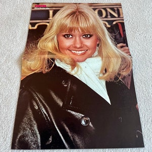 Olivia Newton John Poster 1979 ONJ Grease Swedish Poster Music Magazine 1970s Vintage Rare