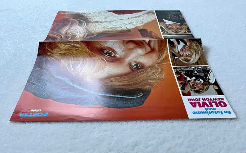 Olivia Newton John Poster 1979 ONJ Grease Swedish Poster Music Magazine 1970s Vintage Rare image 7