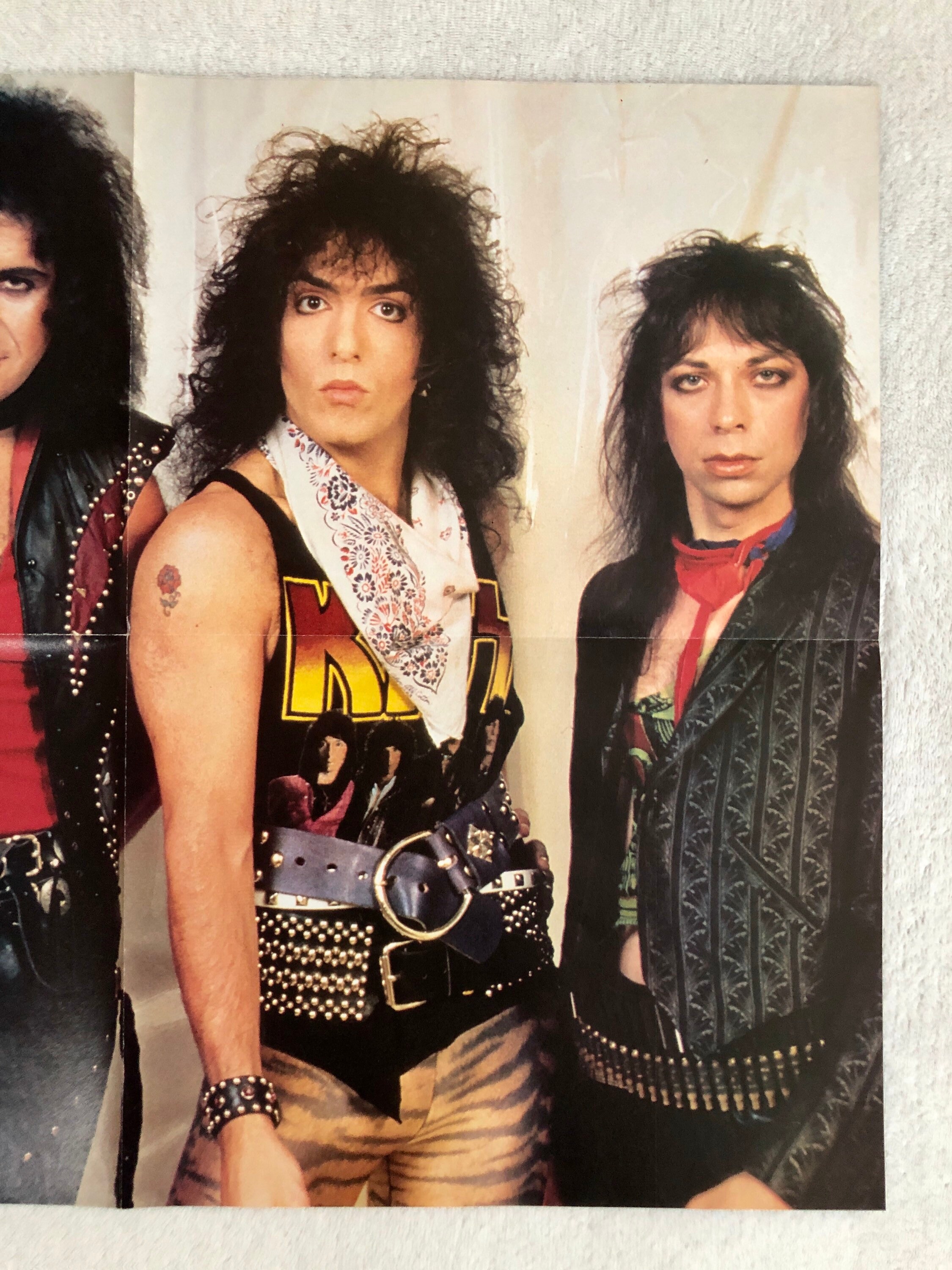 KISS 1983 Swedish Poster Magazine OKEJ 1980s Gene Simmons Paul