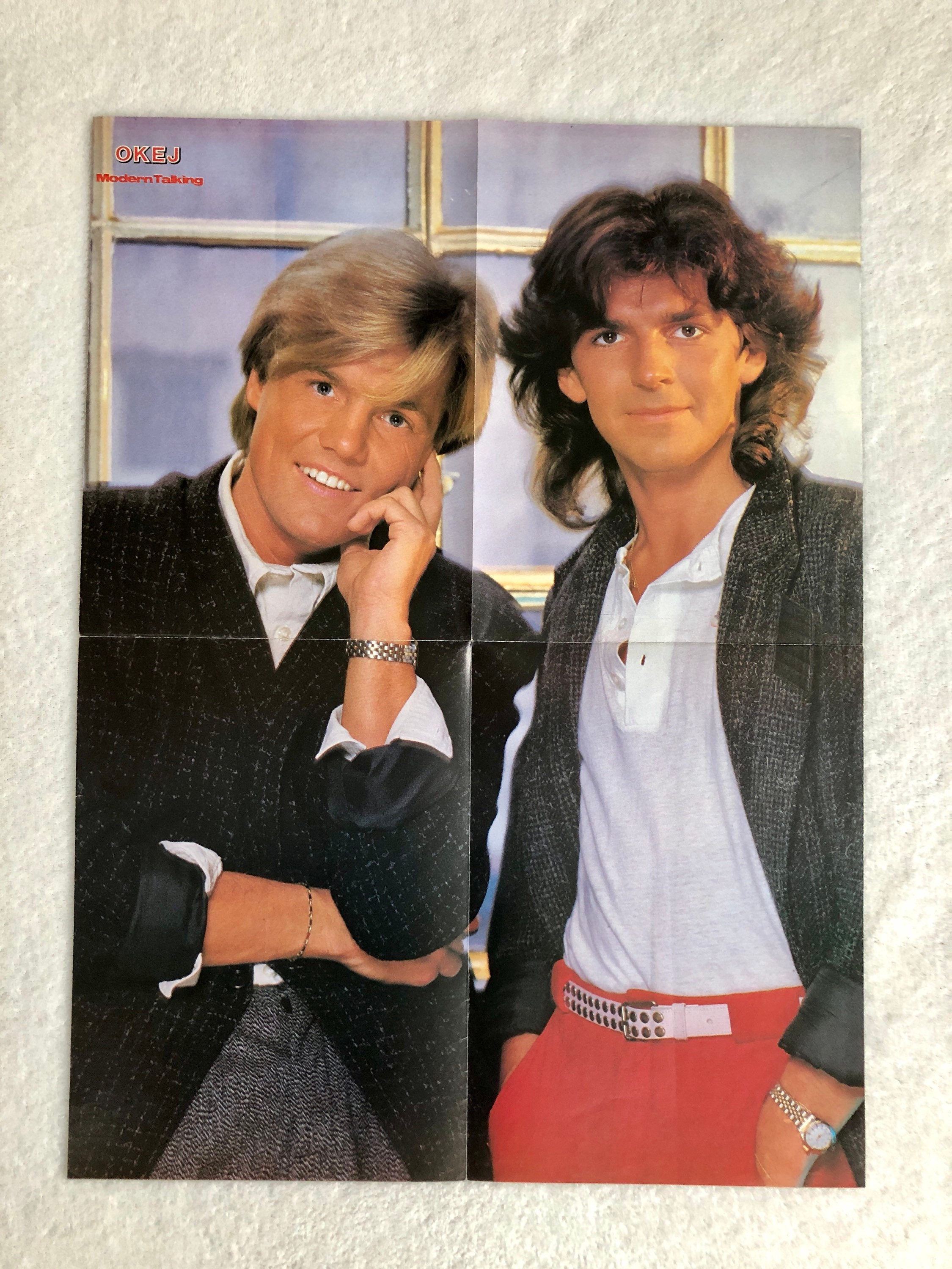 アート・デザイン・音楽 switch 1987 APR. Vol.5 No.2 Modern Talking 1985 Swedish Poster Magazine OKEJ Thomas Anders