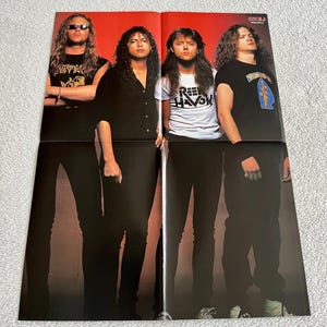 Metallica 1988 Swedish Poster Music Magazine OKEJ 1980s James