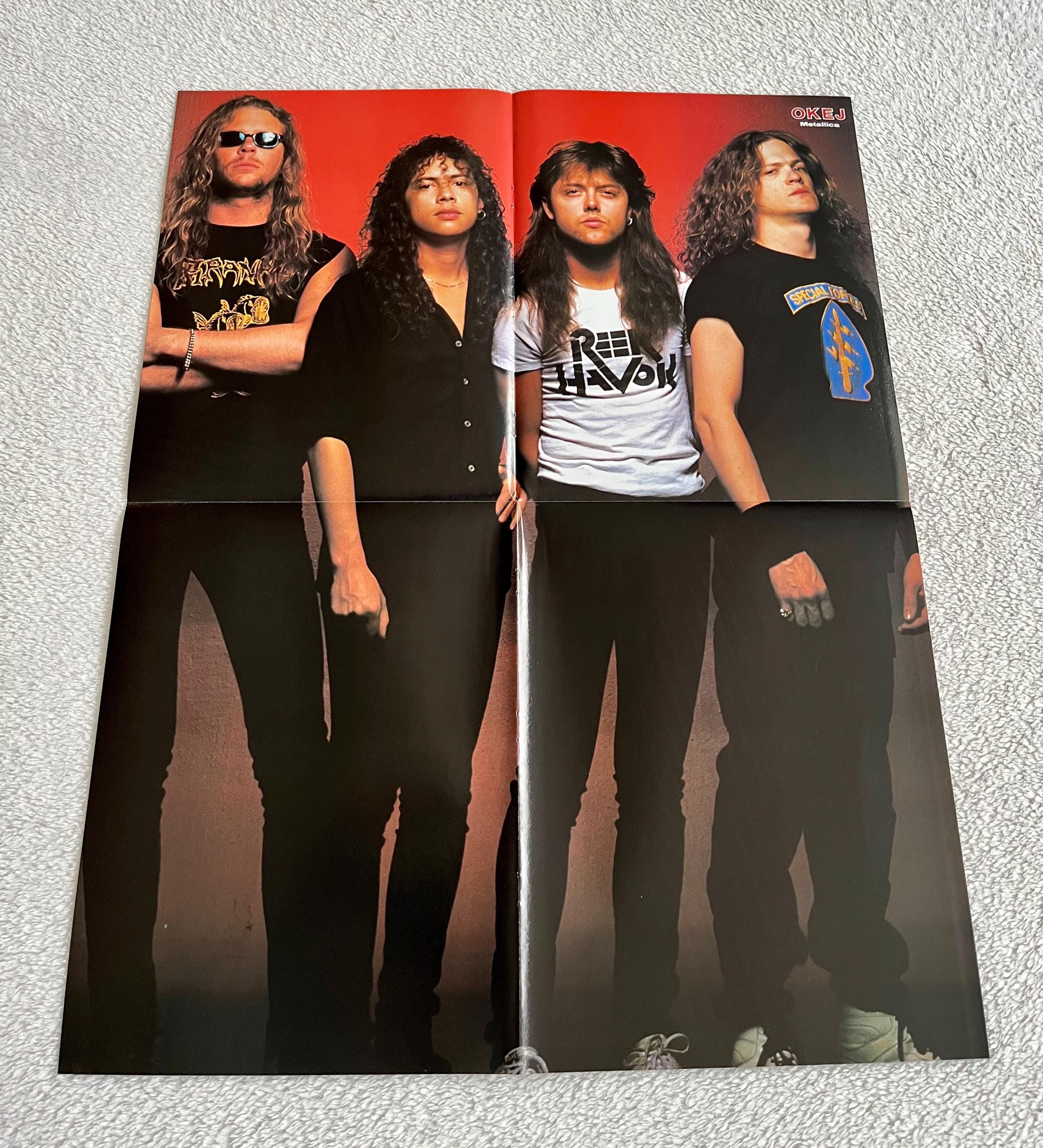 Metallica 1988 Swedish Poster Music Magazine OKEJ 1980s James