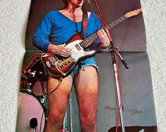 Kim Larsen Gasolin Poster 1978 Swedish Poster Music Magazine 1970s Denmark Vintage Rare