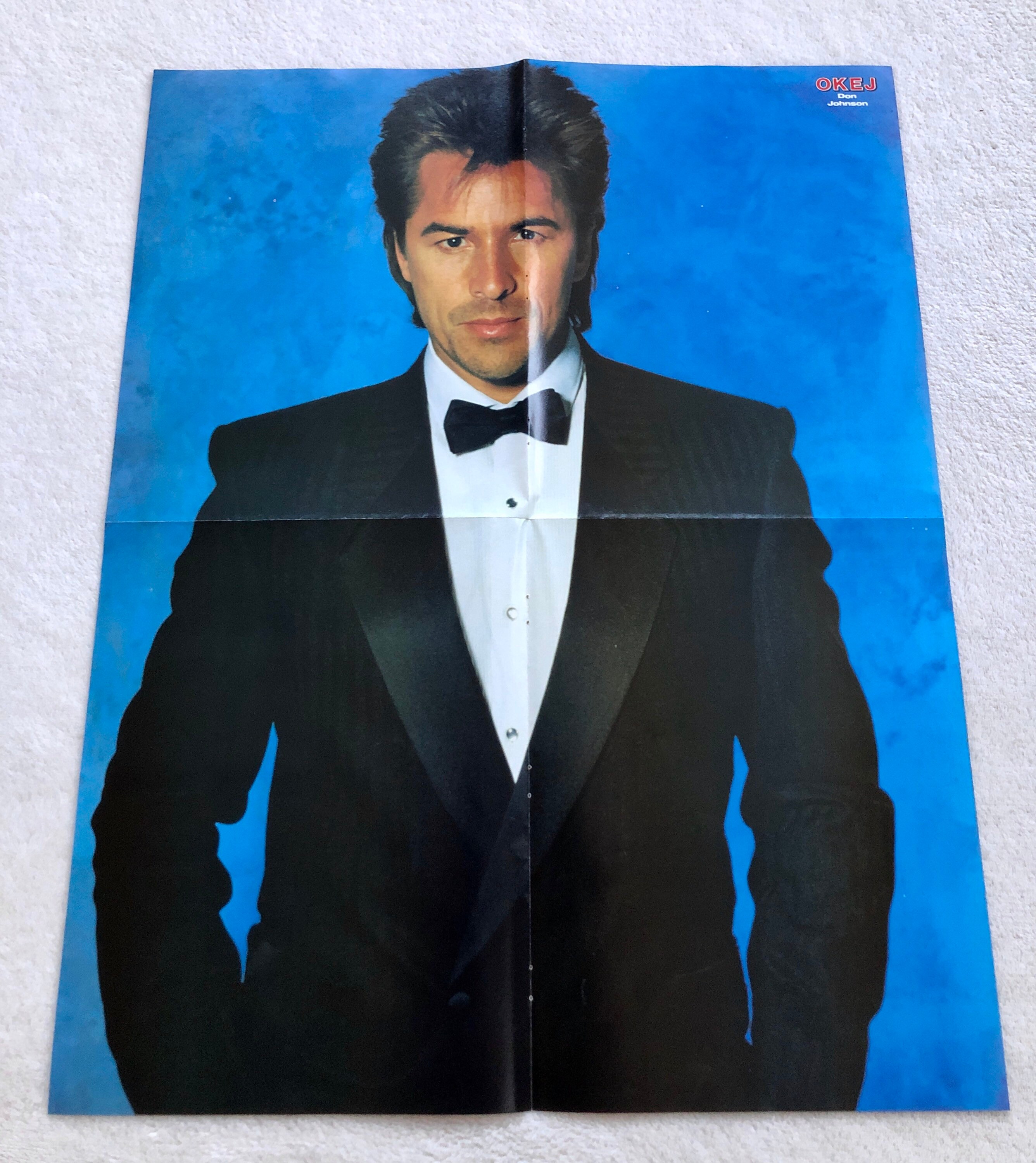 ドン・ジョンソン 1987 マイアミバイス スウェーデン ポスター