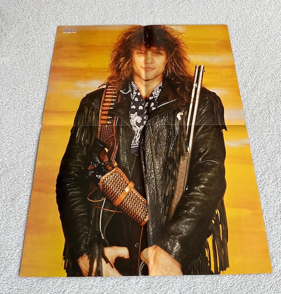Bon Jovi 1987 Jon Bon Jovi Richie Sambora Swedish Poster Music