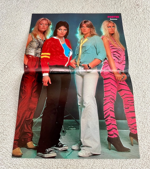 The Runaways Poster 1978 Swedish Poster Music Magazine 1970s The Runaways Poster 1978 Swedish Poster Music Magazine 1970s