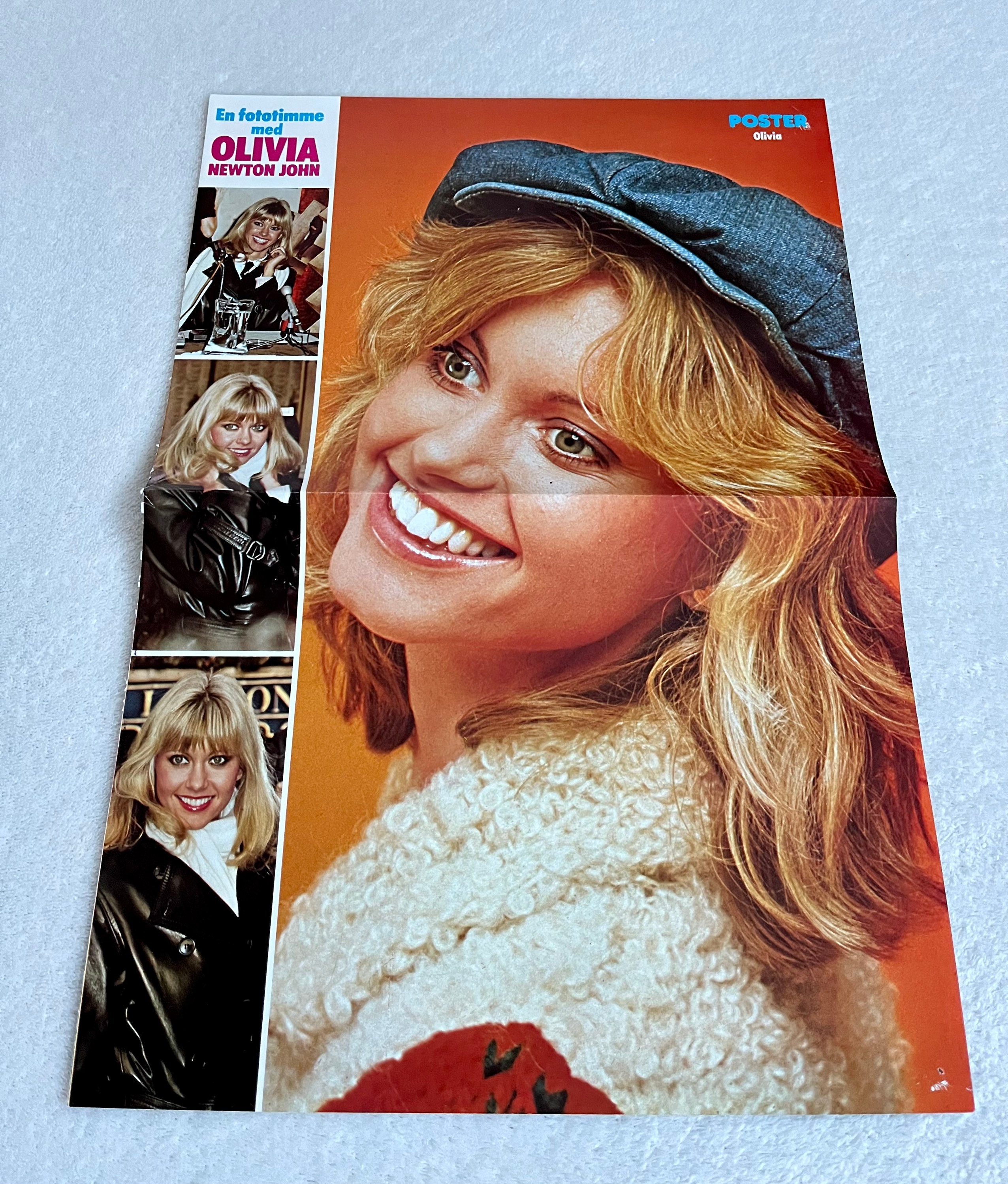 Olivia Newton John Poster 1979 ONJ Grease Swedish Poster Music
