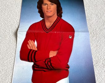 Andy Gibb Poster 1979 Bee Gees Swedish Music Magazine 1970s Bee Gees Vintage Rare