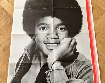 Michael Jackson Poster 1973 Swedish Poster Magazine 1970s Jackson