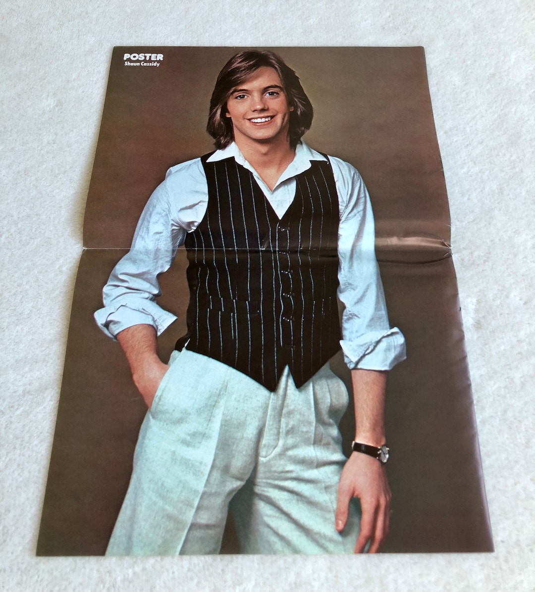 Shaun Cassidy 1979 Swedish Poster Music Magazine 1970s Vintage Rare Etsy