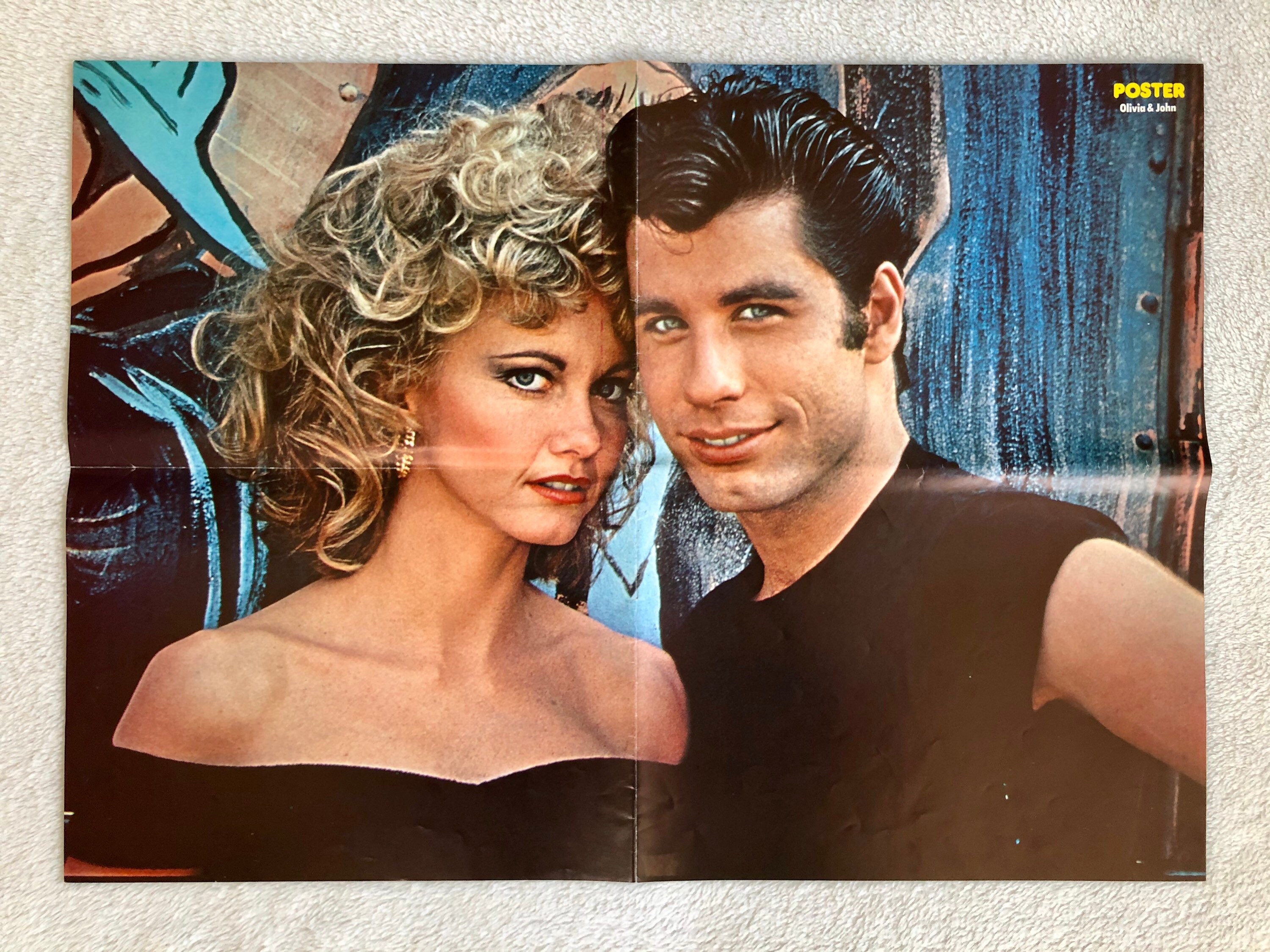 GREASE 1978 Olivia Newton John ONJ John Travolta Swedish - Etsy