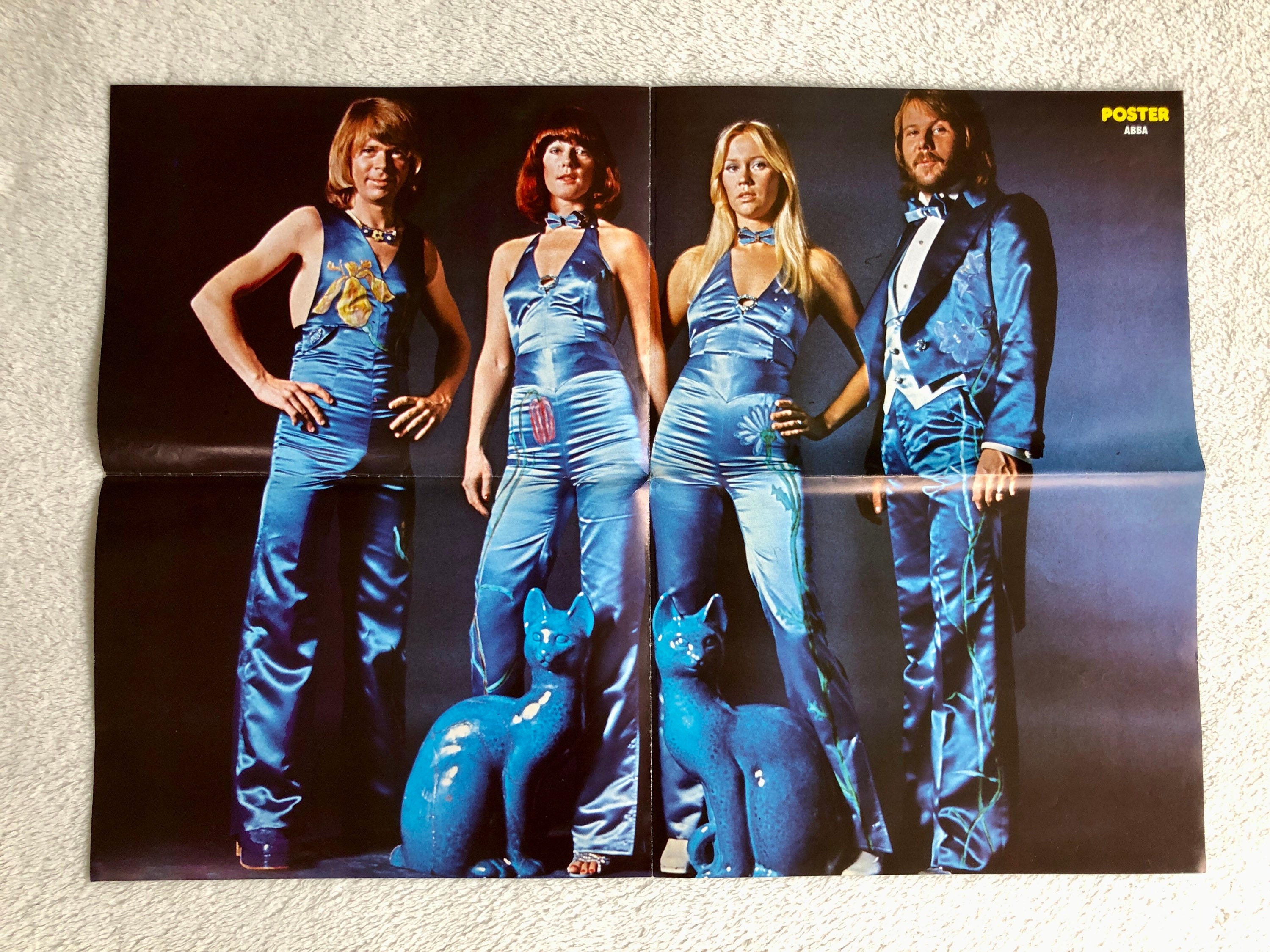 ABBA Poster 1976 Zweedse Poster Magazine 1970s Björn Ulvaeus Agnetha  Fältskog Benny Andersson Anni-Frid Frida Lyngstad Vintage Zeldzaam - Etsy  België
