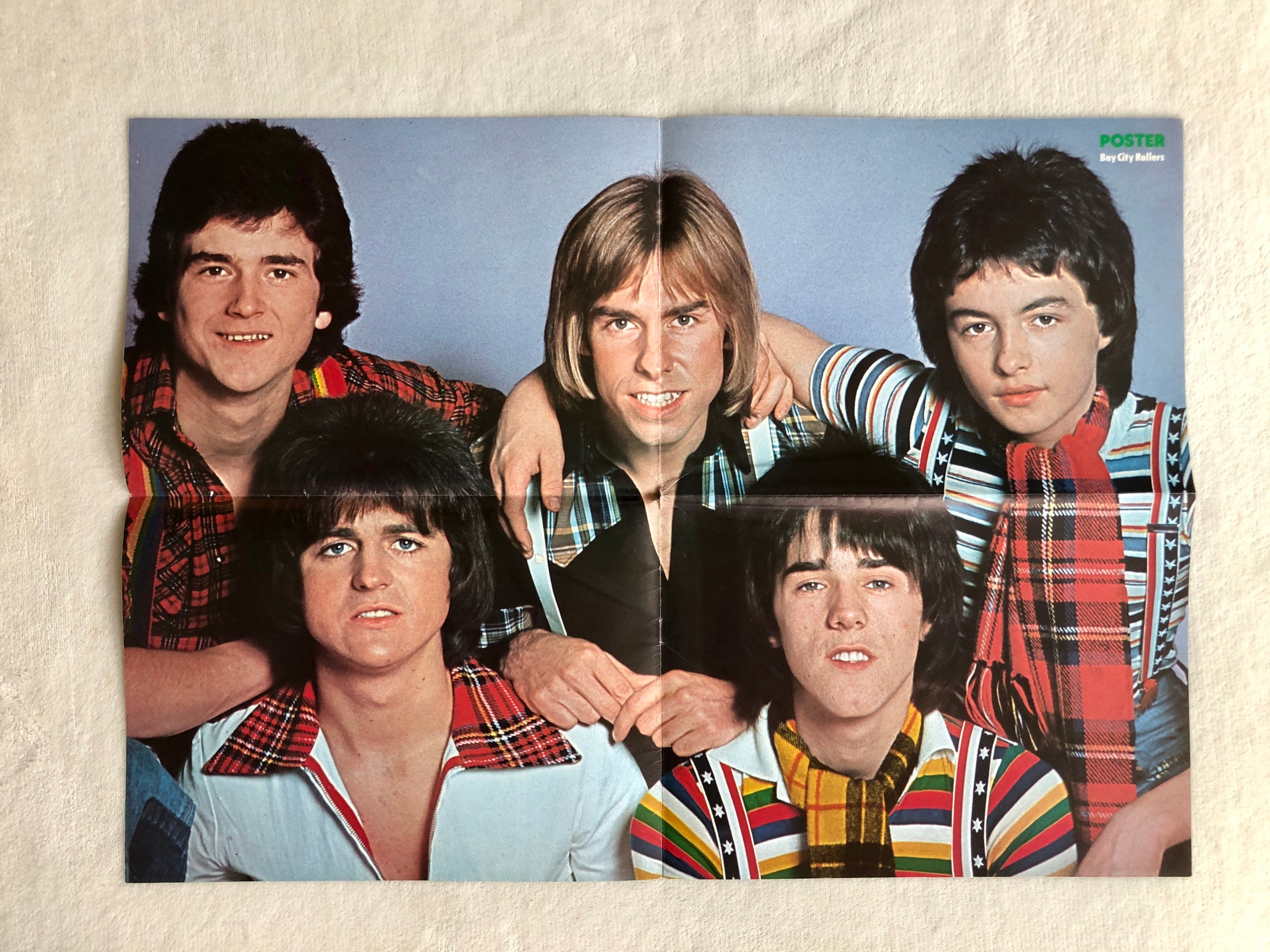 BAY CITY ROLLERS 16マガジン　イラスト集 BAY CITY ROLLERS Poster 1976 Swedish Music Magazine 1970s Vintage